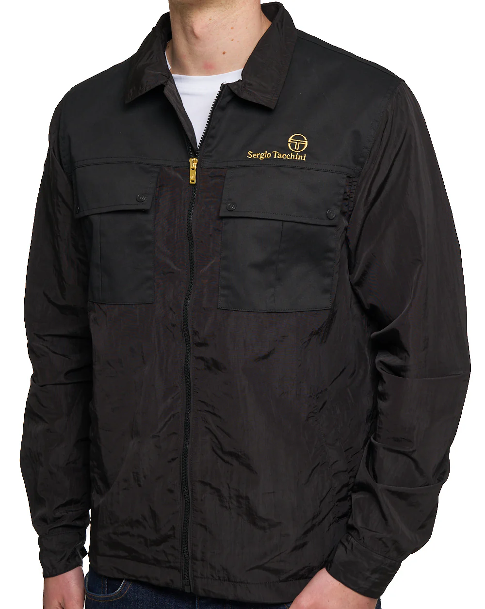 Sergio Tacchini Nuno Overshirt Black - Image 3