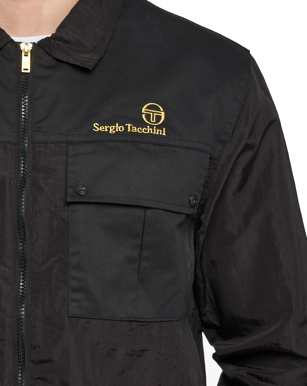 Sergio Tacchini Nuno Overshirt Black - Image 4