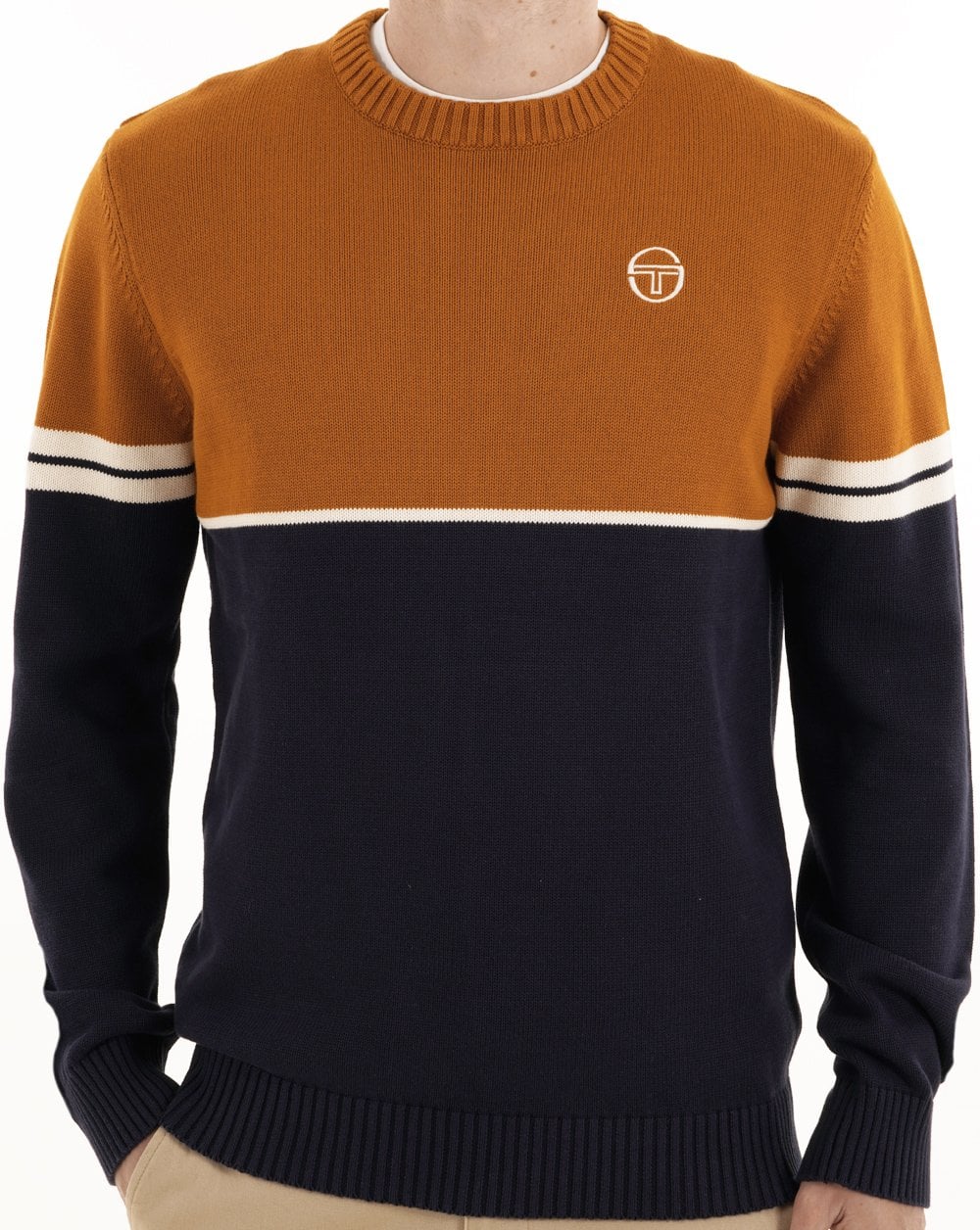 Sergio Tacchini Orion Knit Jumper Navy / Spice