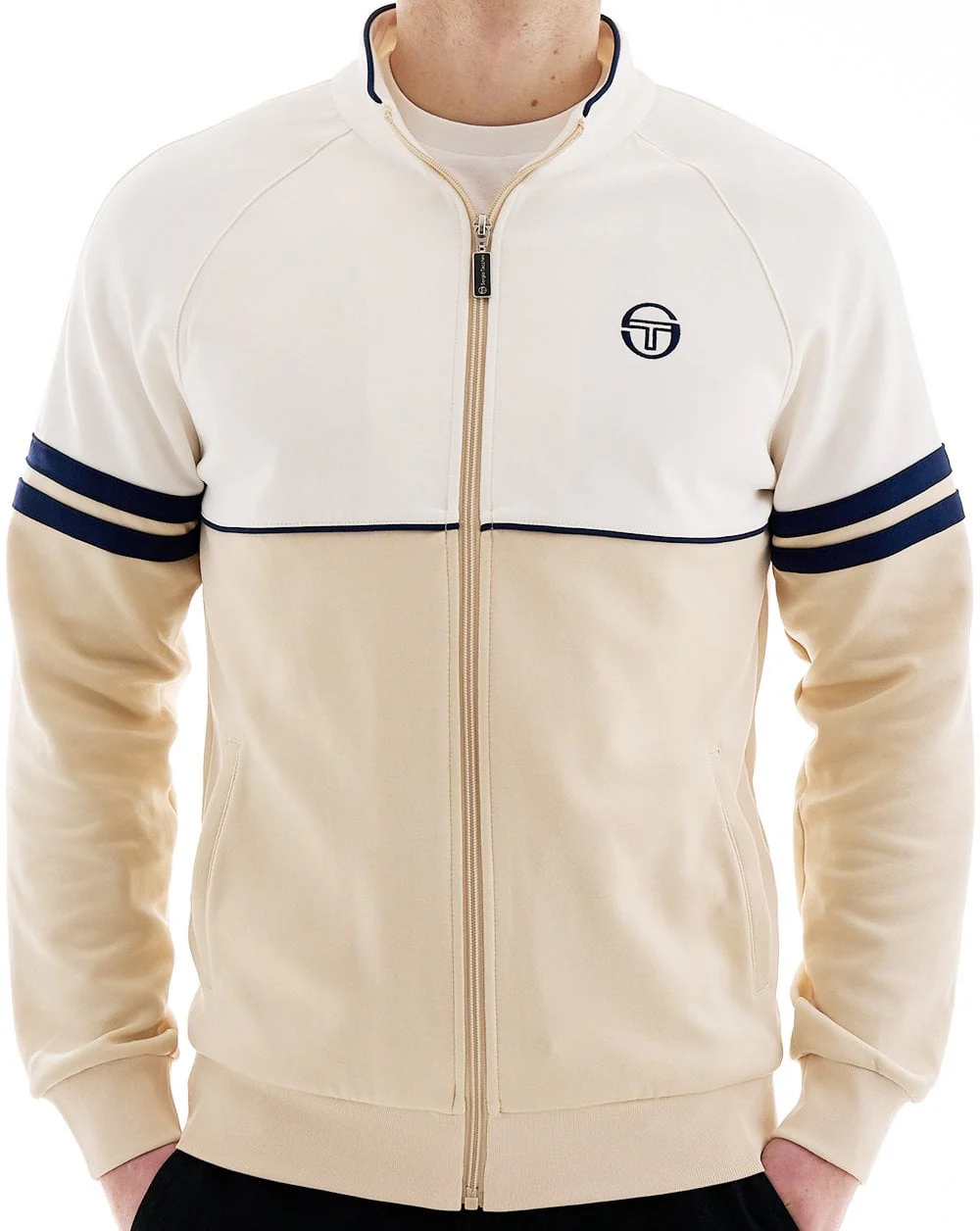 Sergio Tacchini Orion Track Top Gardenia / Sandshell - Image 2