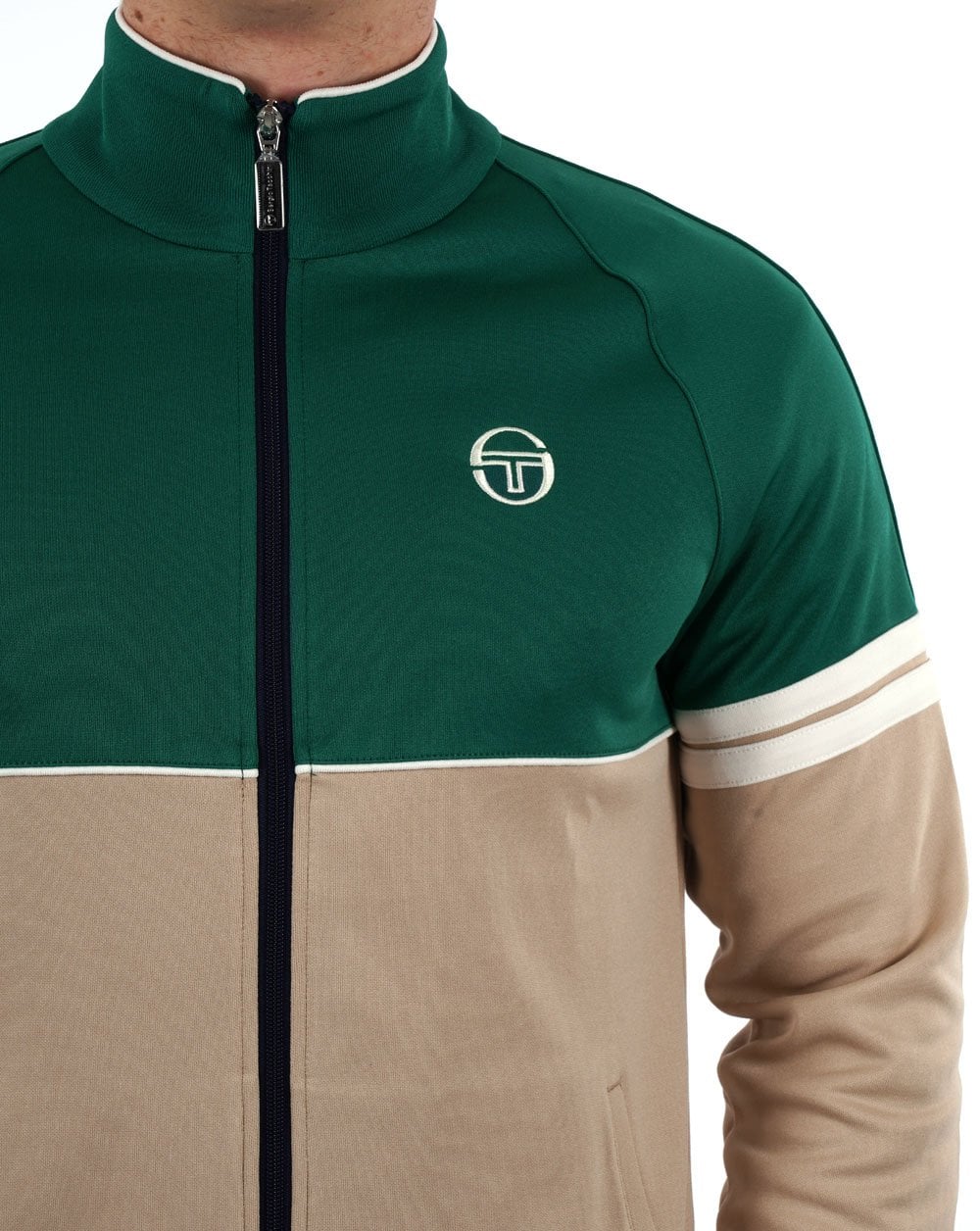 Sergio Tacchini Orion Track Top Green / Stone - Image 3