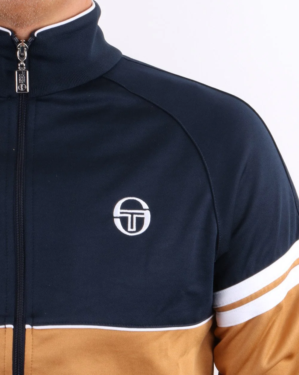 Sergio Tacchini Orion Track Top Mustard/navy - Image 3