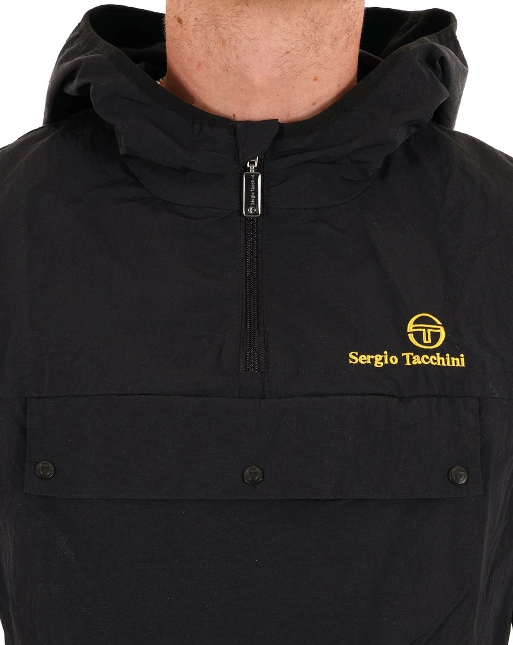 Sergio Tacchini Overhead Jacket Black - Image 2