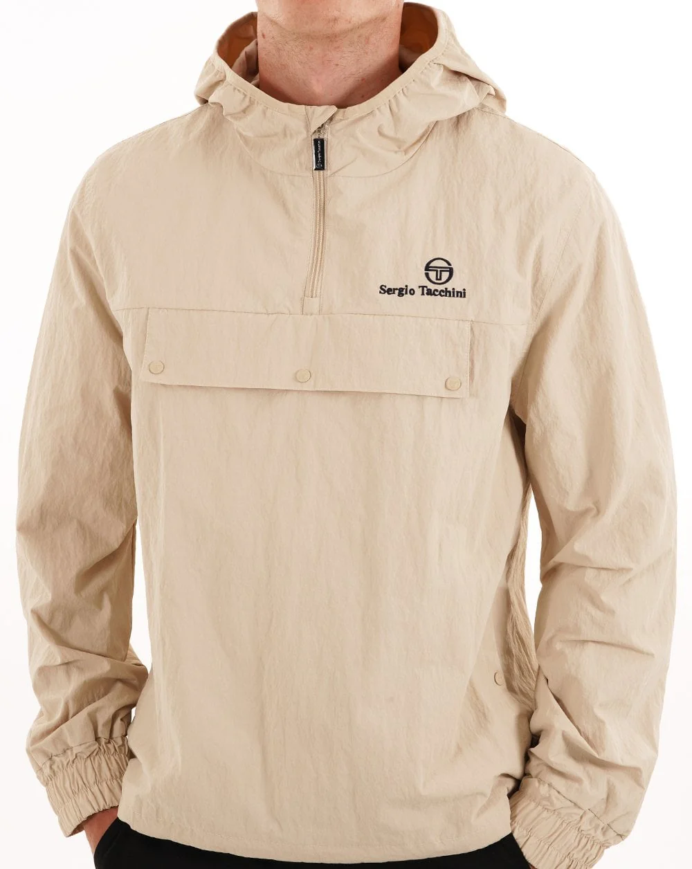 Sergio Tacchini Overhead Jacket Oatmeal - Image 3
