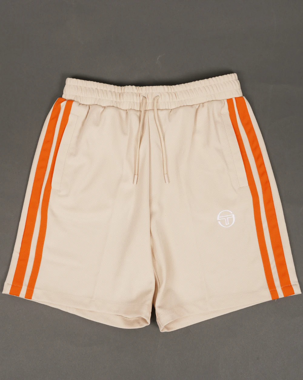 Sergio Tacchini Striped Casual Shorts Sand/Orange