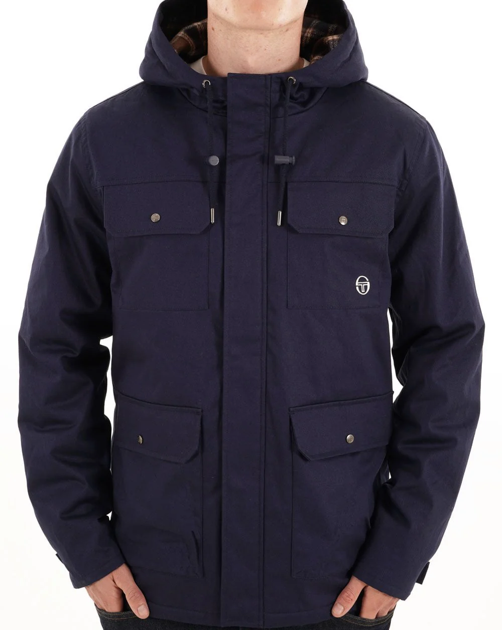 Sergio Tacchini Quilted Jacket Navy Blue - Image 2