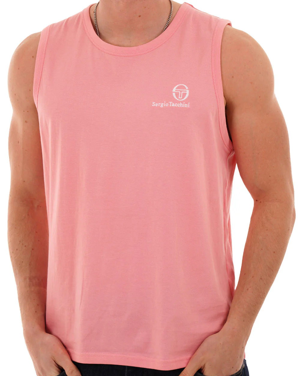 Sergio Tacchini Sawyer Vest Pink - Image 3