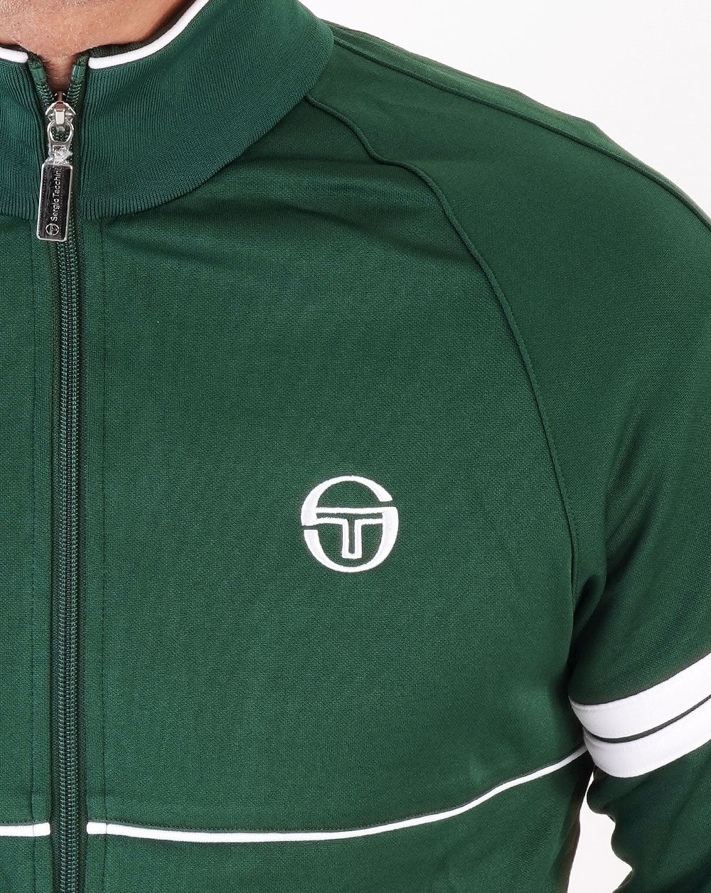 Sergio Tacchini Star Track Top Dark Green/White - Image 3