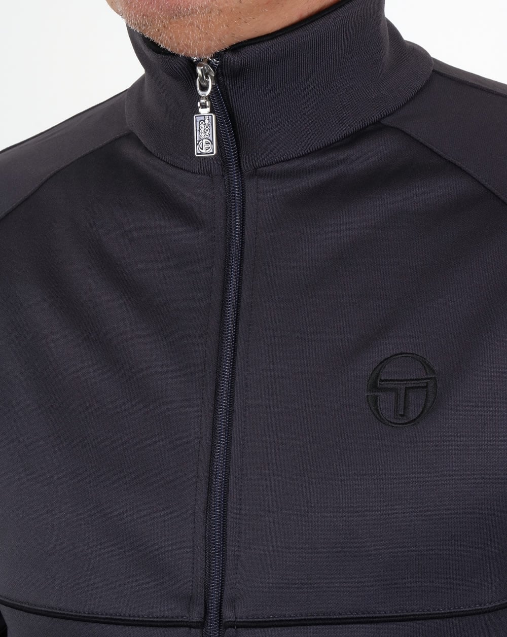 Sergio Tacchini Star Track Top Smoke Grey/Black - Image 4