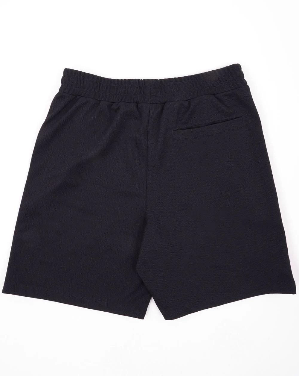 Sergio Tacchini Striped Casual Shorts Black/Dark Red - Image 3