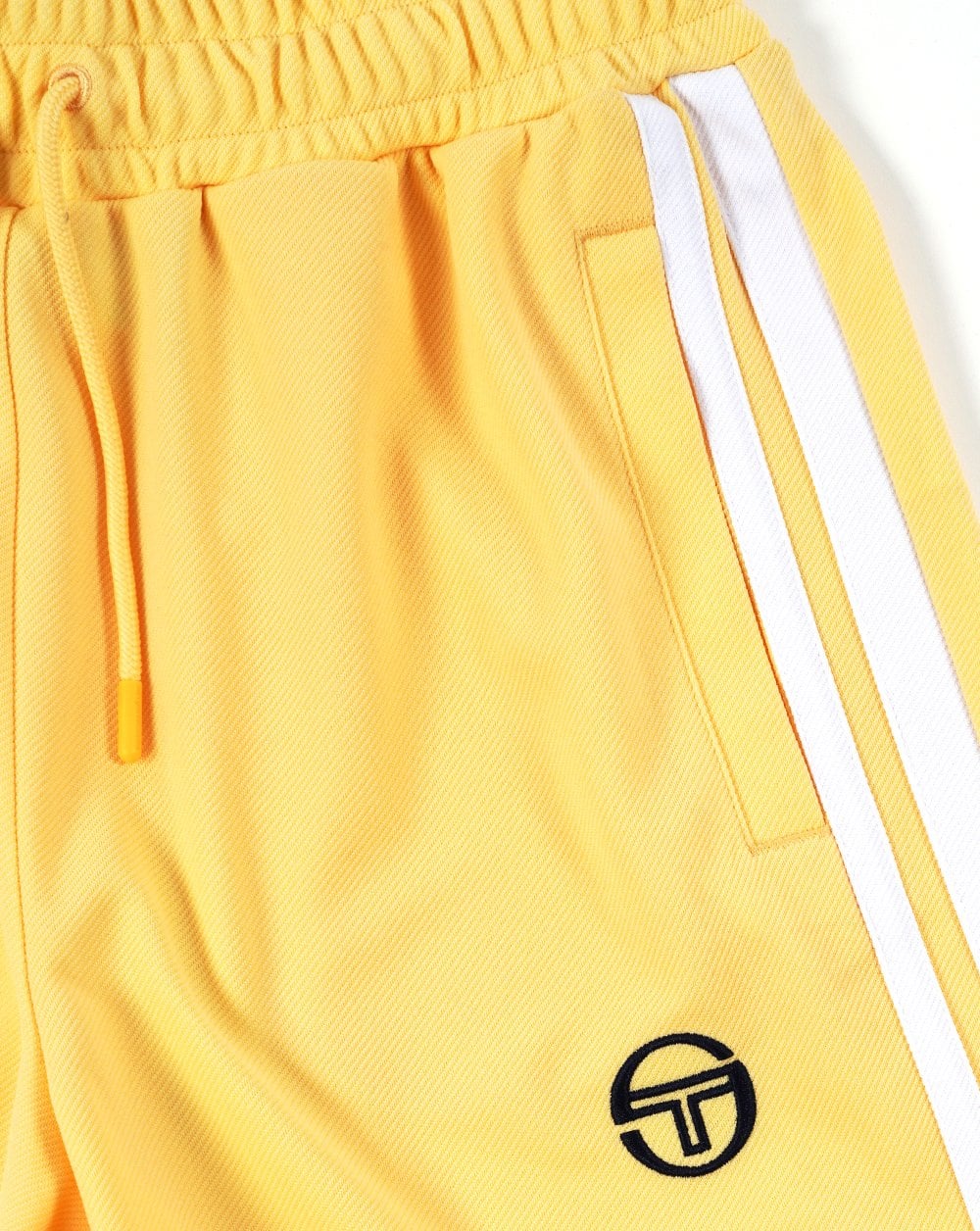 Sergio Tacchini Striped Casual Shorts Yellow/White - Image 2