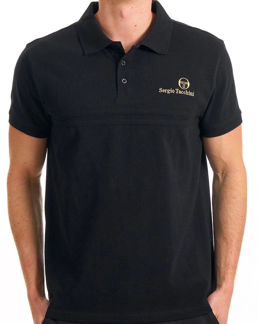 Sergio Tacchini Supermac Primo Polo Black - Image 4