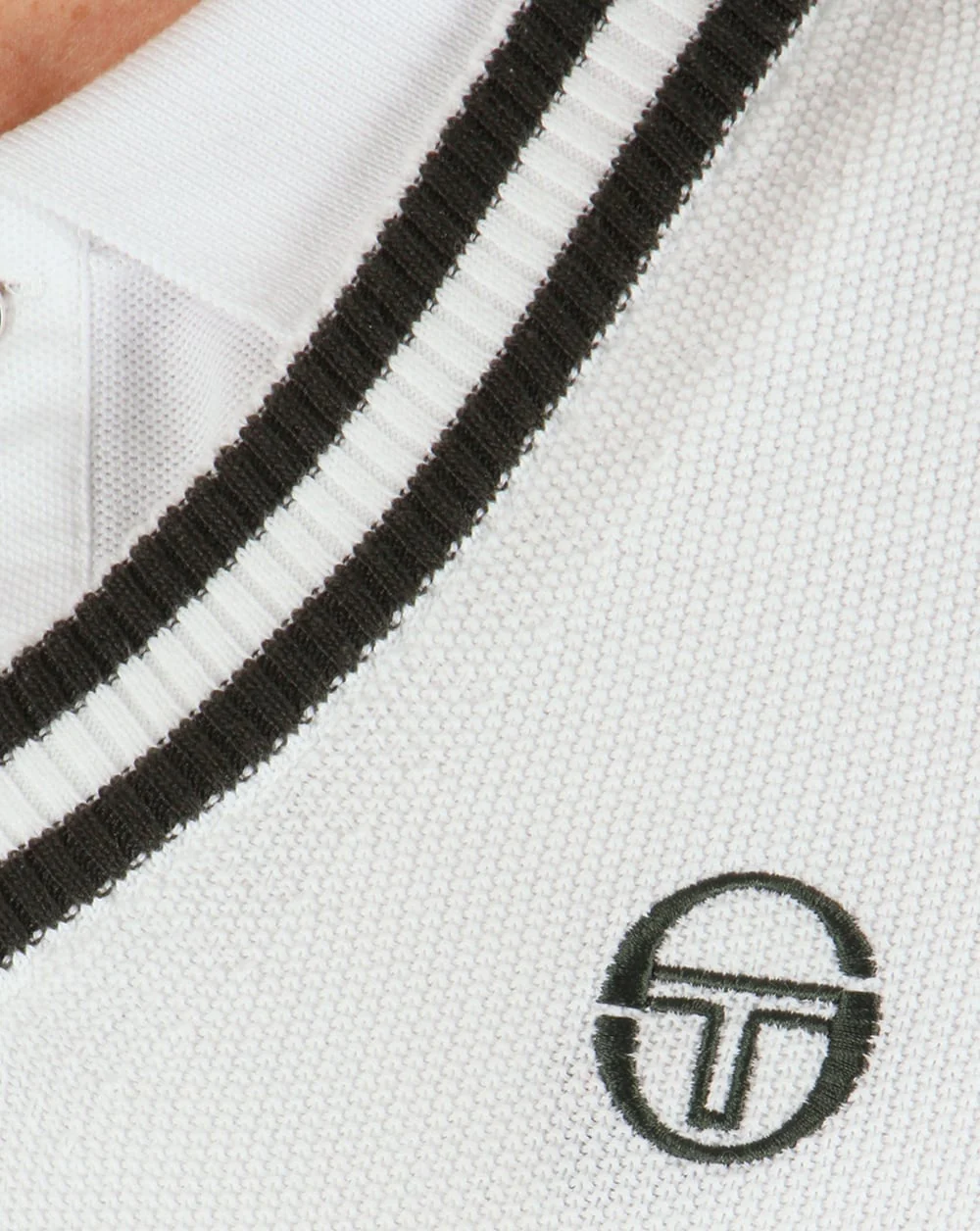 Sergio Tacchini Tank Top White/Green - Image 3