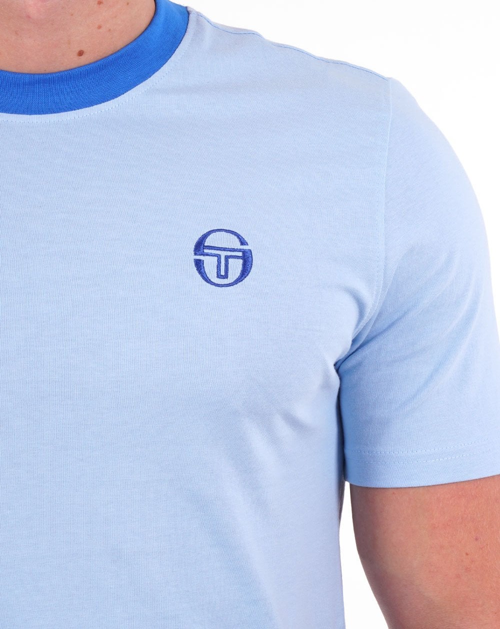 Sergio Tacchini Terme T Shirt Sky Blue - Image 2