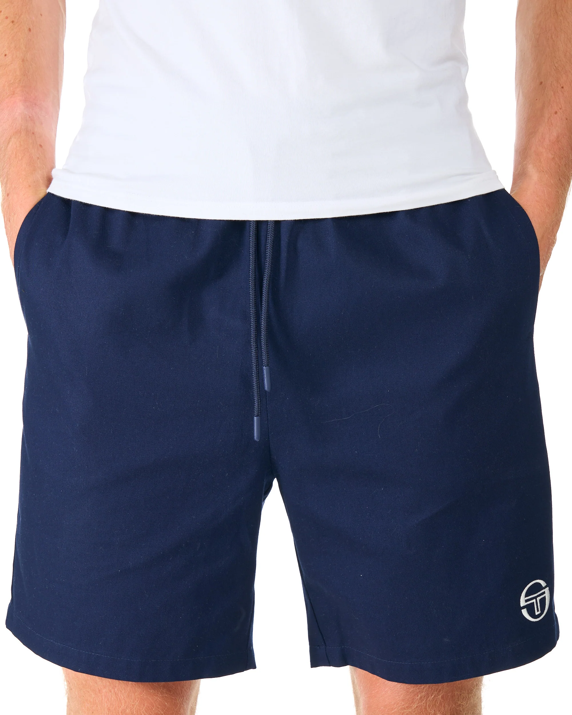 Sergio Tacchini Drawstring Chino Shorts Navy - Image 2