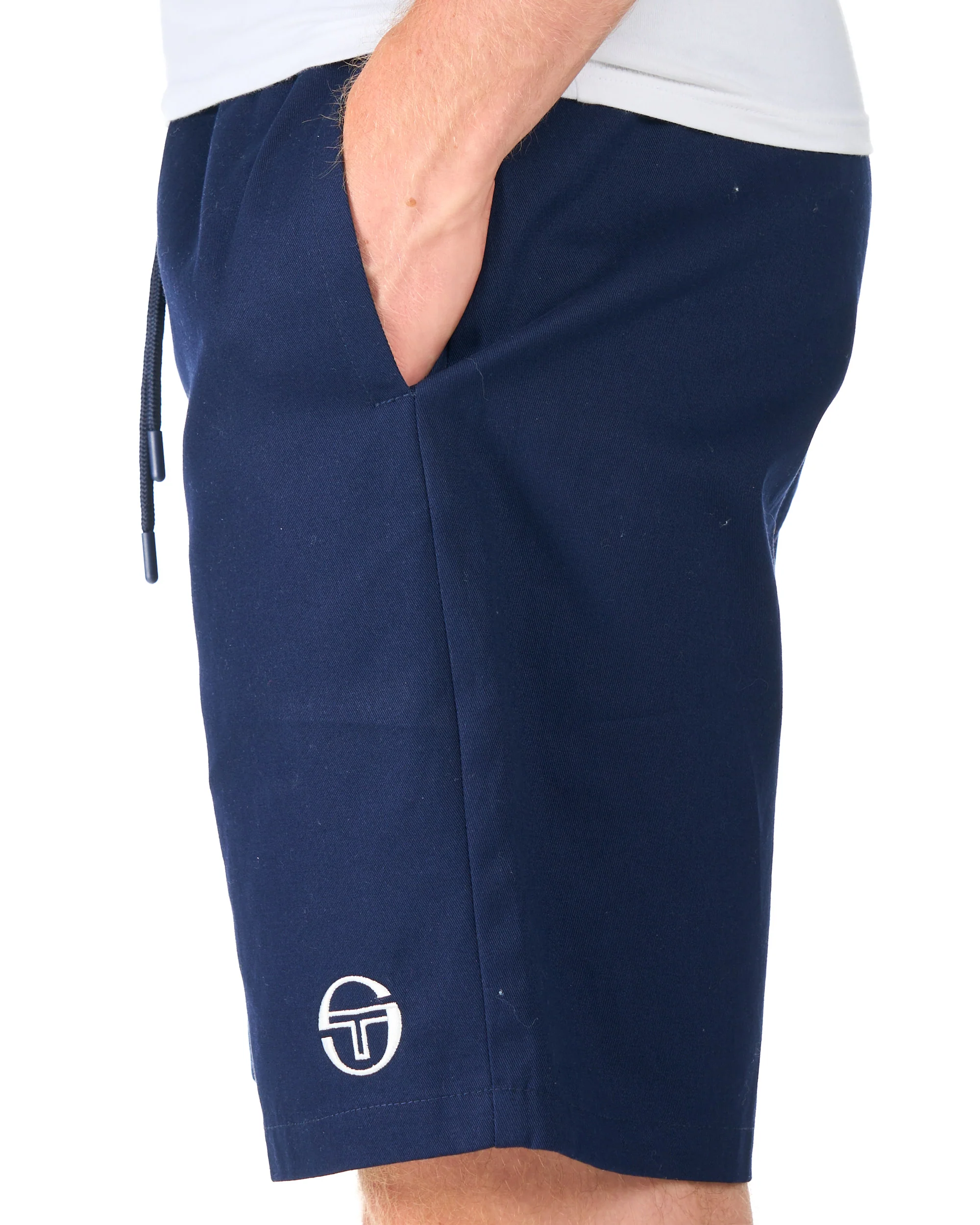 Sergio Tacchini Drawstring Chino Shorts Navy - Image 4