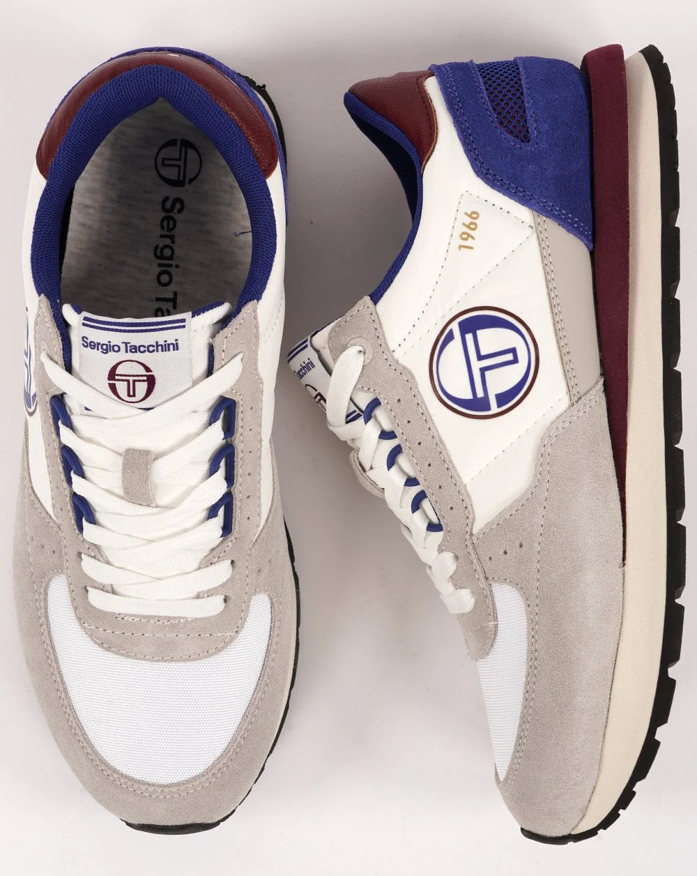 Sergio Tacchini Venezia Trainers White/Blue - Image 4