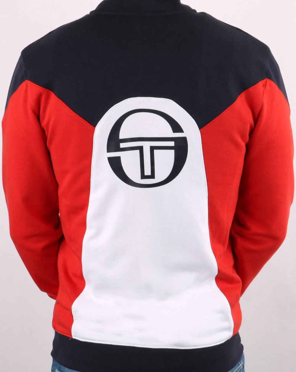 Sergio Tacchini Vero Track Top Navy/White/red - Image 5