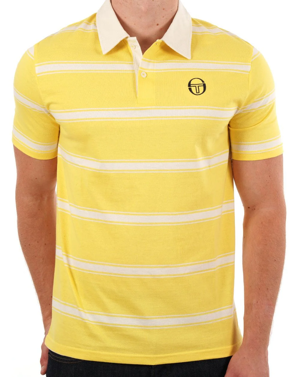 Sergio Tacchini Vitas Polo Shirt Yellow - Image 3