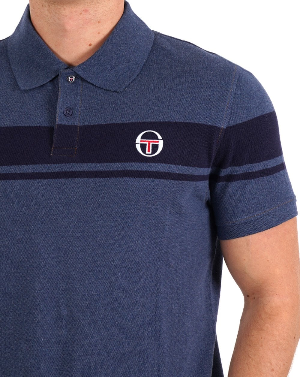 Sergio Tacchini Young Line Polo Denim Blue - Image 2