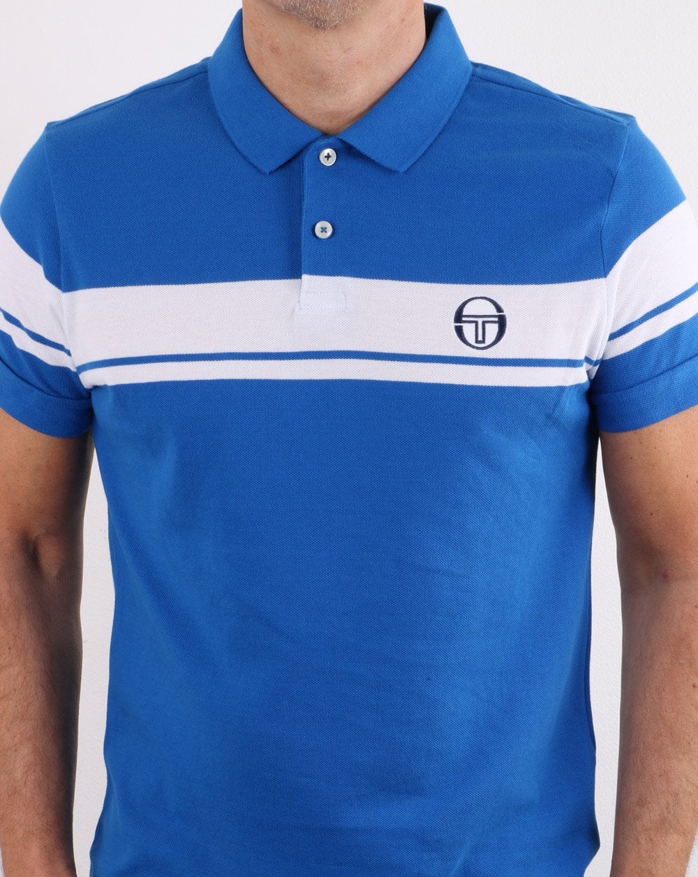 Sergio Tacchini Young Line Polo Shirt Royal Blue/white - Image 3