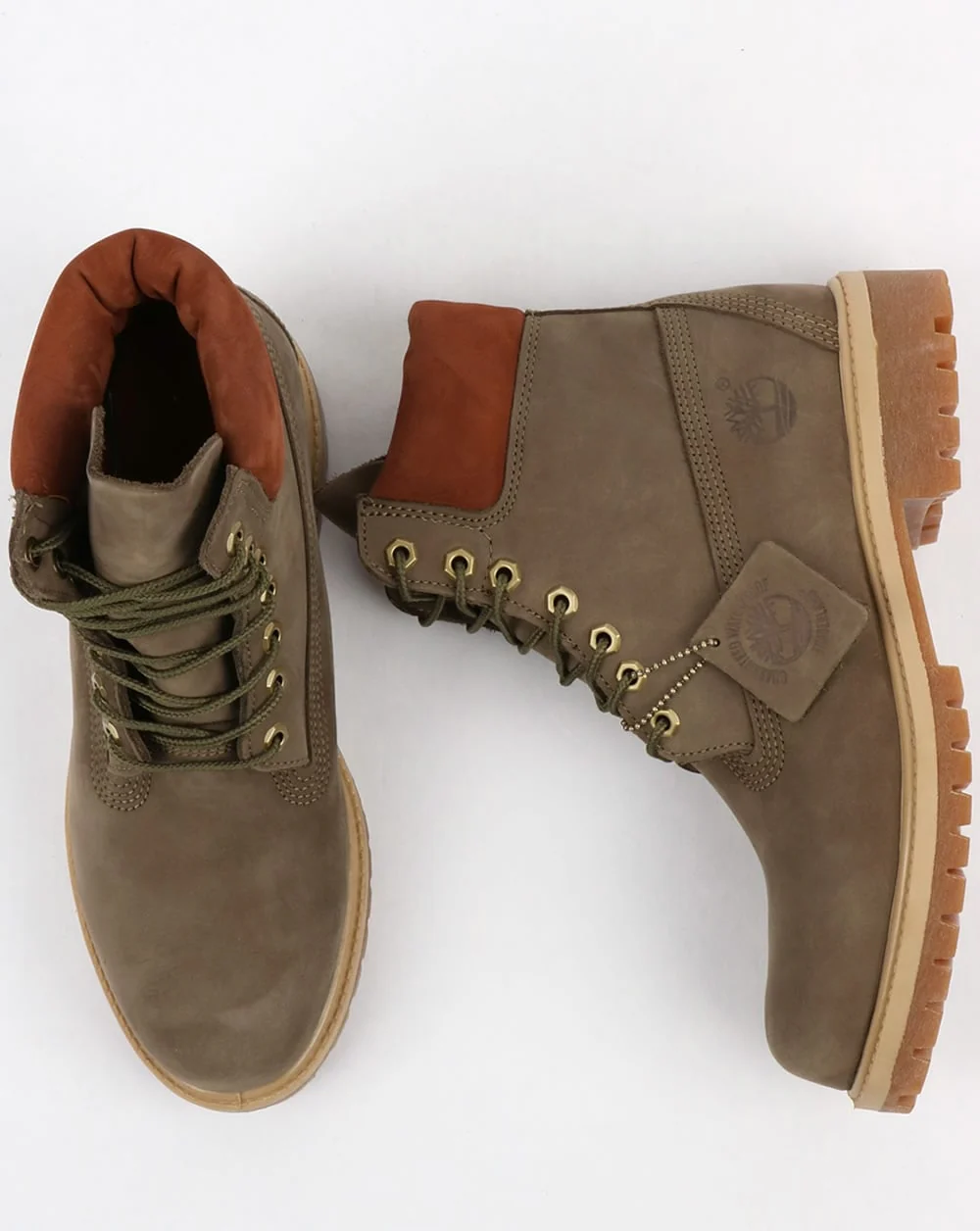 Timberland 6 Inch Premium Boots Grey - Image 4