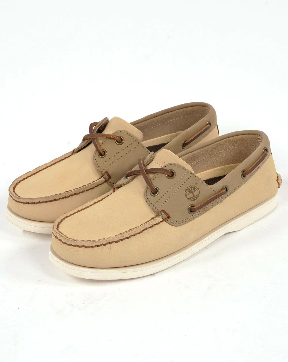 Timberland Classic Boat Lace Up Shoe Light Yellow Nubuck