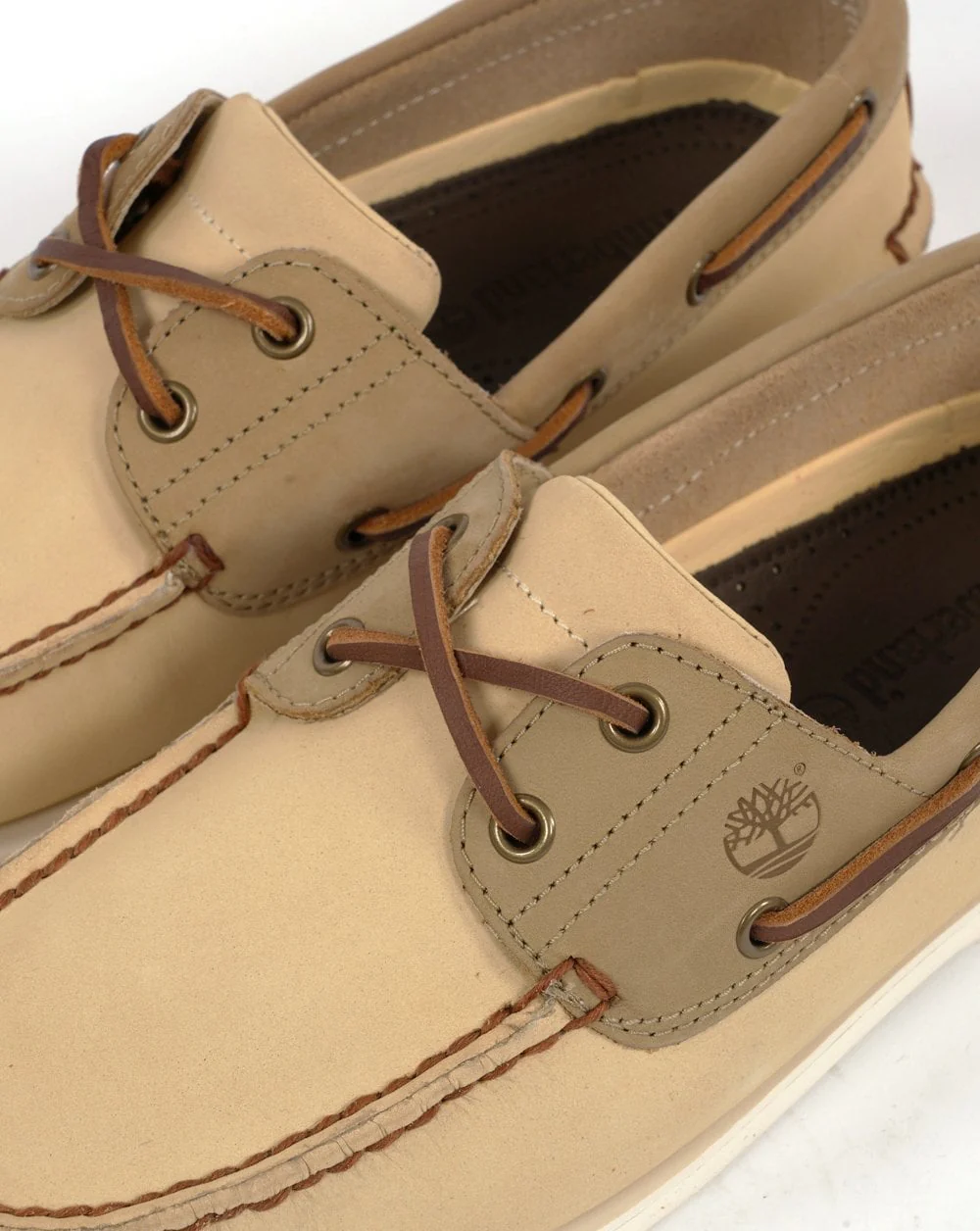 Timberland Classic Boat Lace Up Shoe Light Yellow Nubuck - Image 2