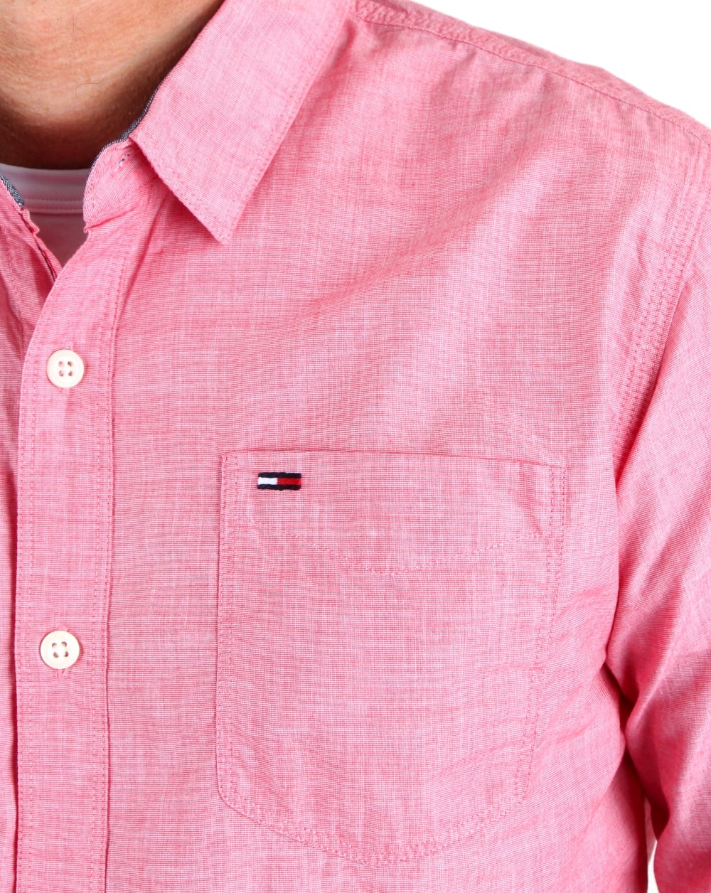 Tommy Hilfiger Cotton Oxford Shirt Salsa - Image 4