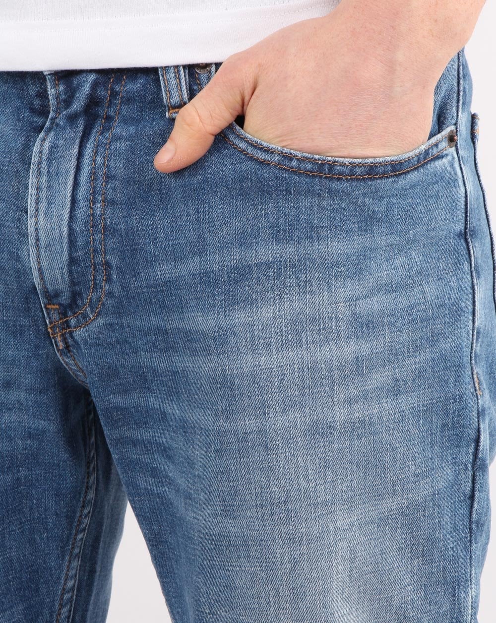 Tommy Hilfiger Ryan Straight Fit Jean Elk Mid Blue - Image 2