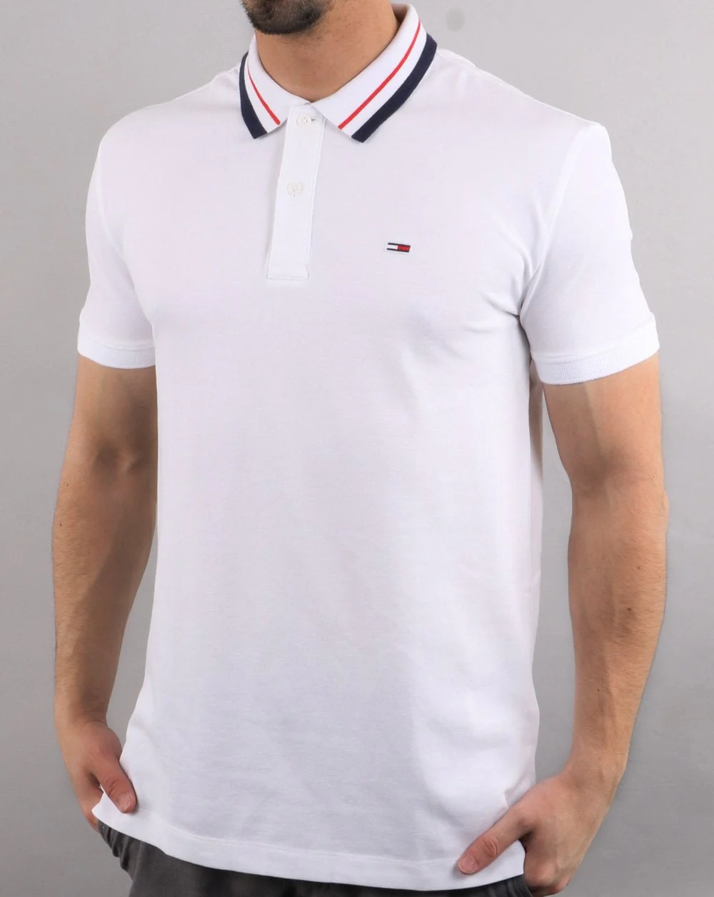 Tommy Hilfiger Tipped Polo White