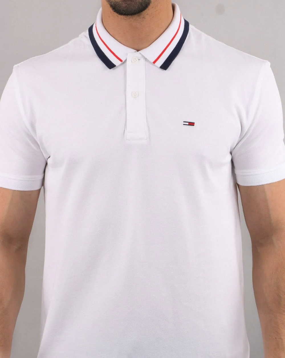 Tommy Hilfiger Tipped Polo White - Image 4