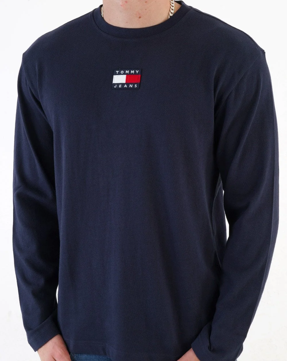 Tommy Jeans Badge Long Sleeve T-shirt Navy