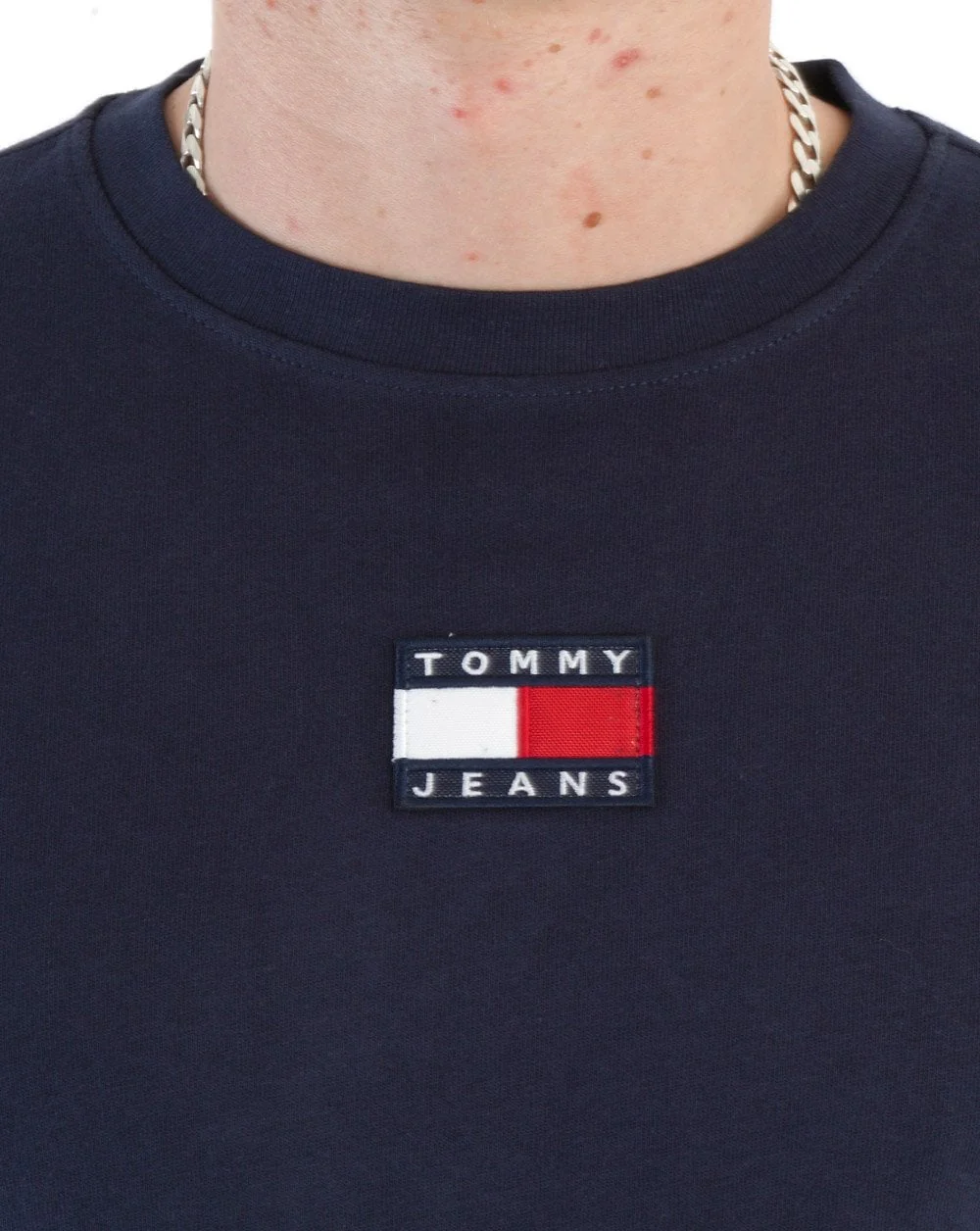 Tommy Jeans Badge Long Sleeve T-shirt Navy - Image 3