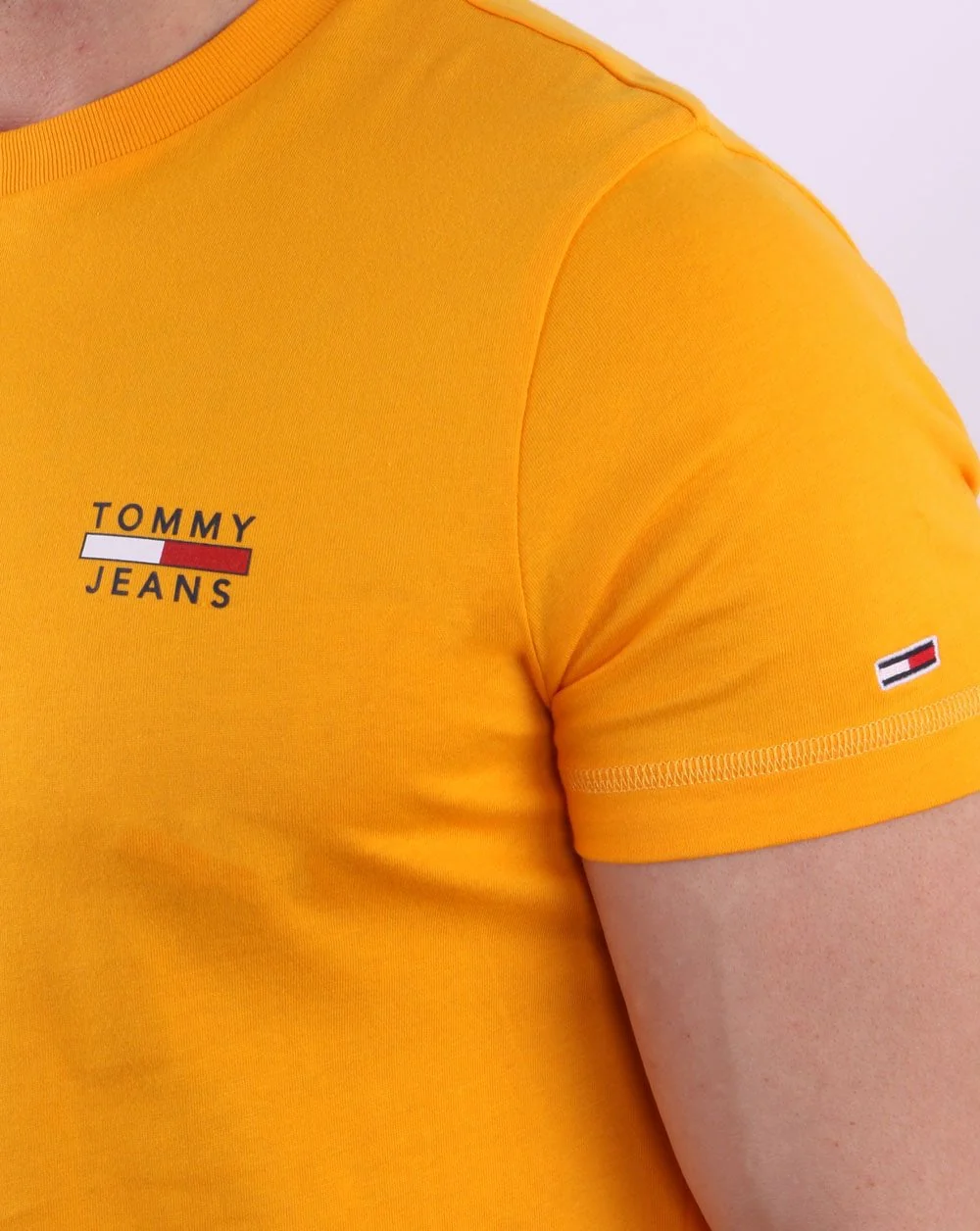 Tommy Jeans Chest Logo T-shirt Florida Orange - Image 3