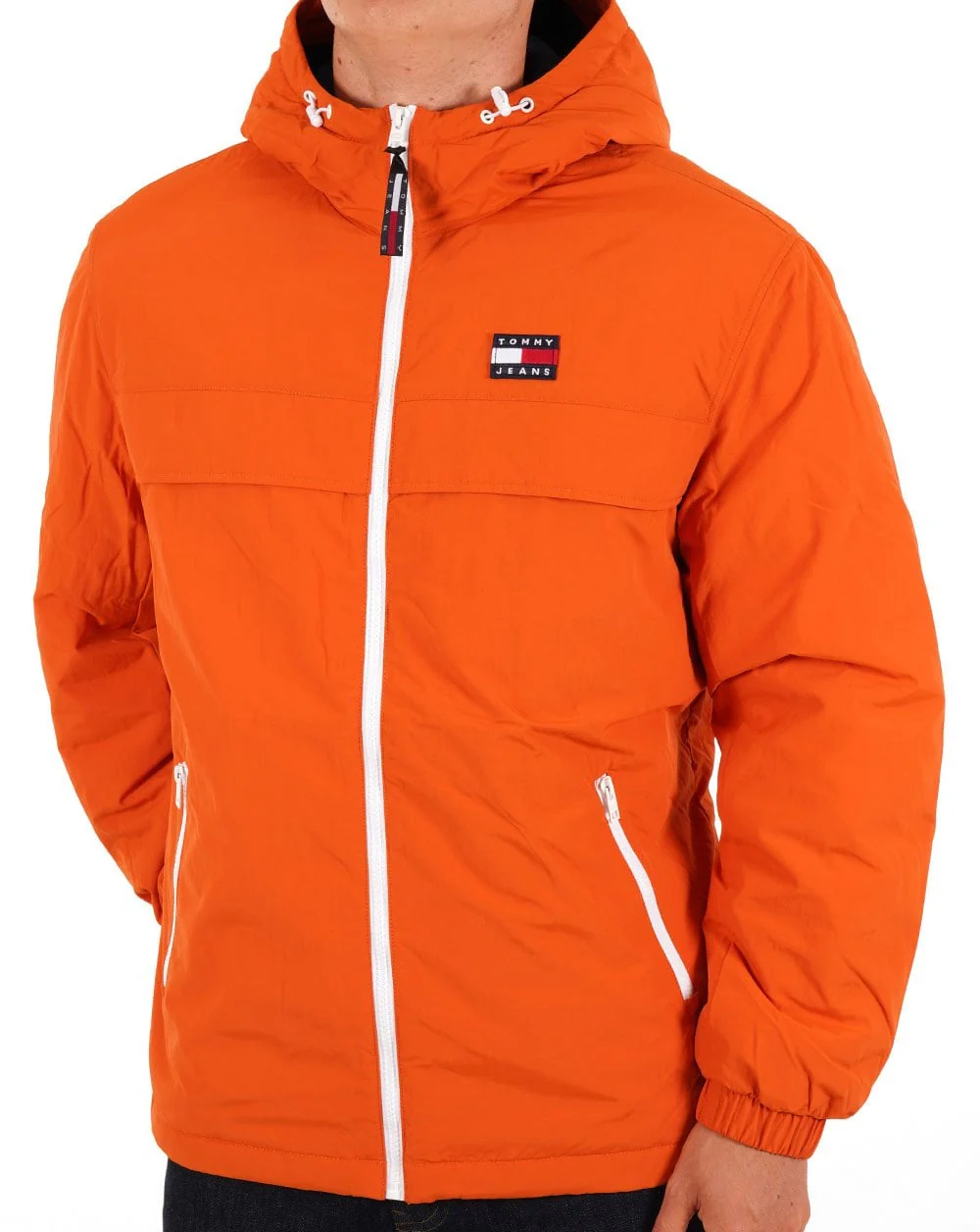 Tommy Jeans Chicago Padded Windbreaker Orange