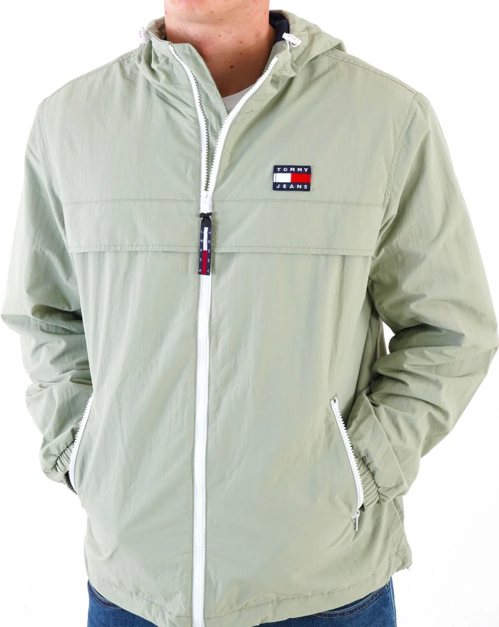 Tommy Jeans Chicago Windbreaker Faded Green - Image 6