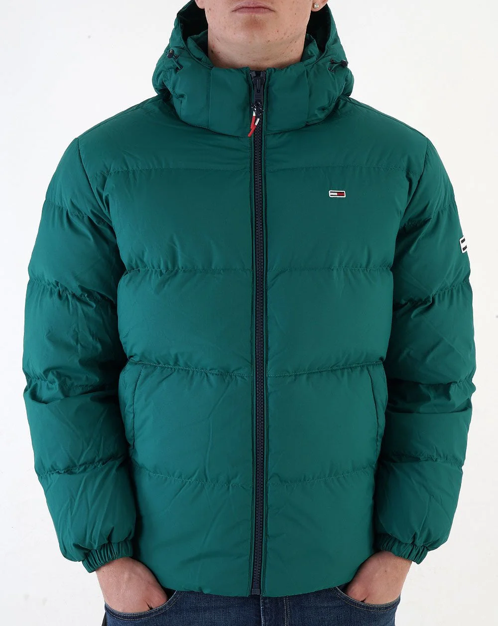 Tommy Jeans Essential Down Jacket Green