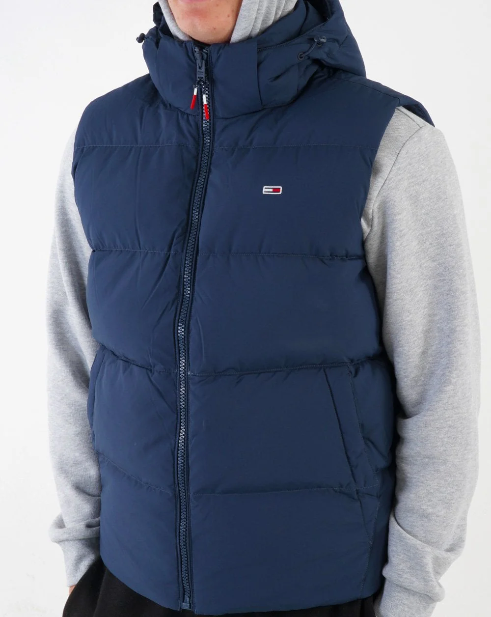 Tommy Jeans Hooded Down Gilet Navy