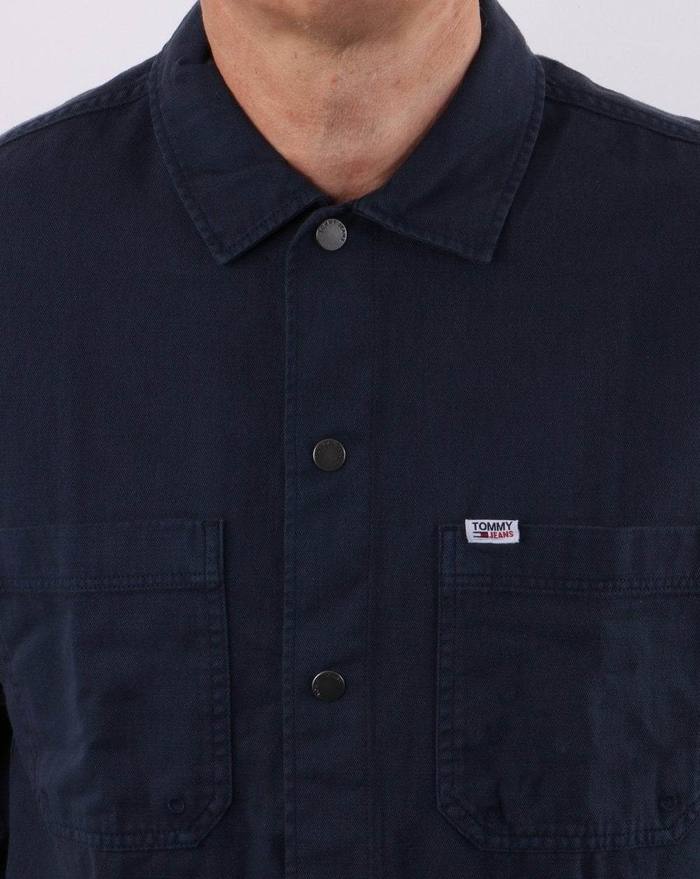 Tommy Jeans Lightweight Twill Overshirt Navy - Image 2