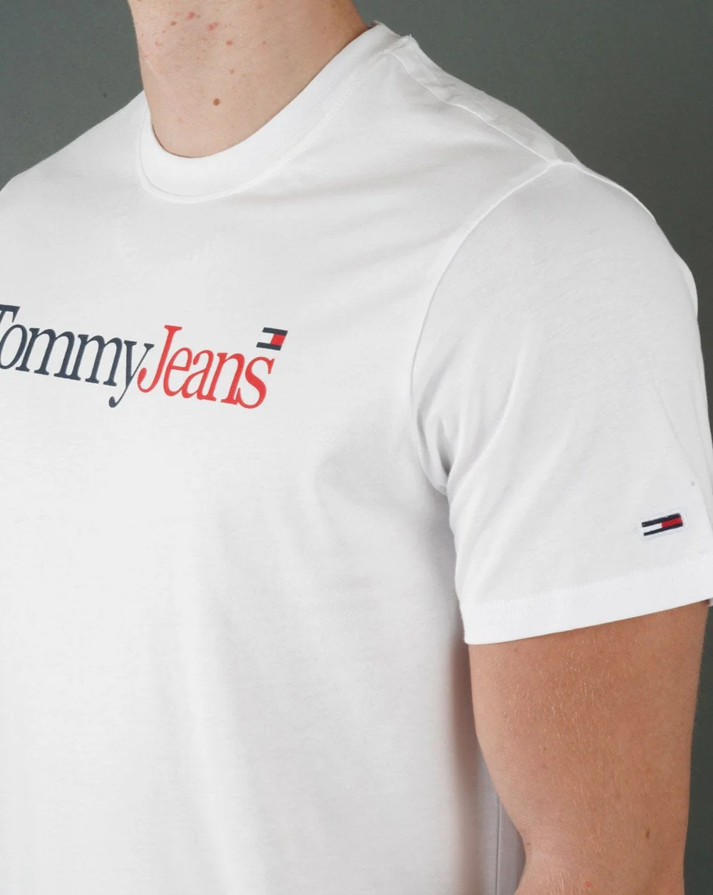 Tommy Jeans Logo T-shirt White - Image 3