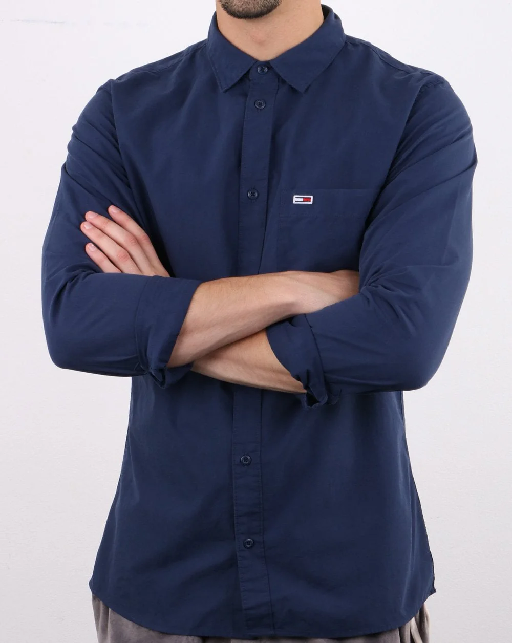 Tommy Jeans Poplin Shirt Navy - Image 3