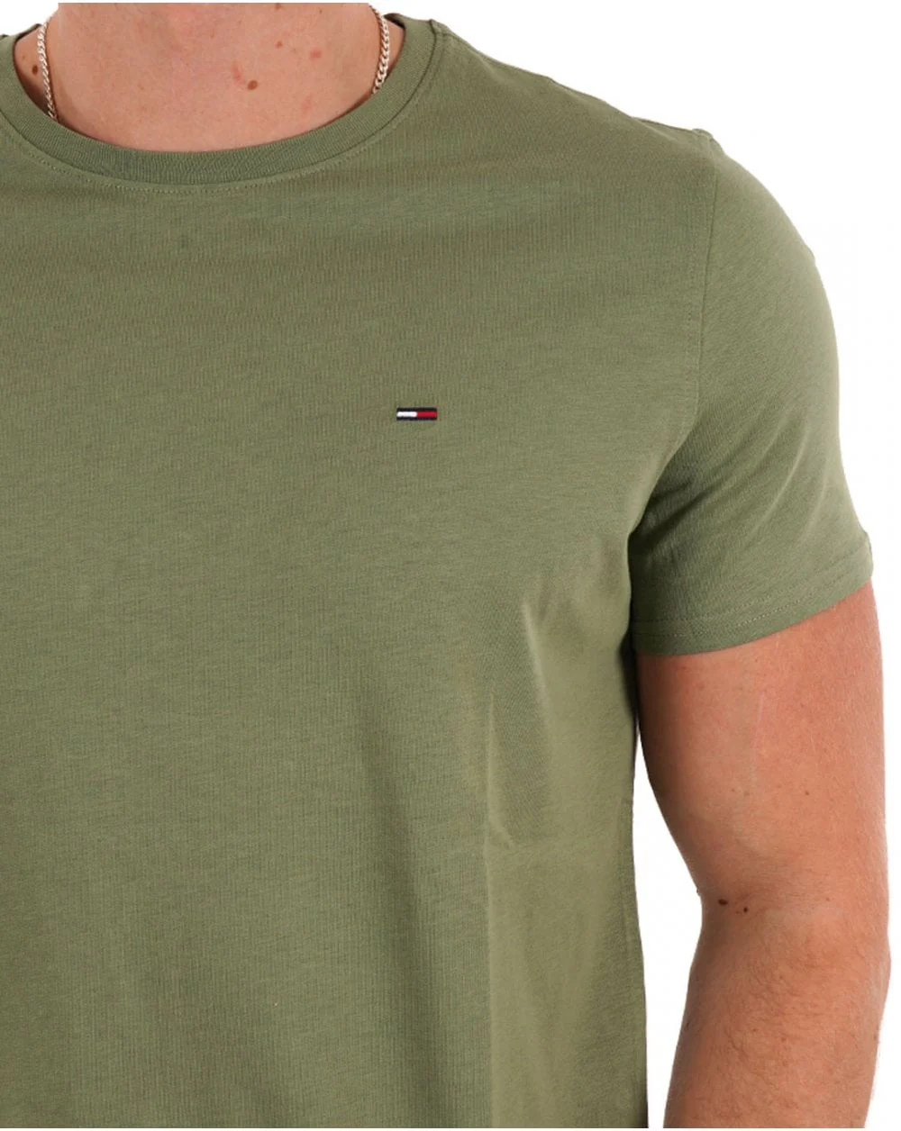 Tommy Jeans Slim Fit T Shirt Aruba Green - Image 2