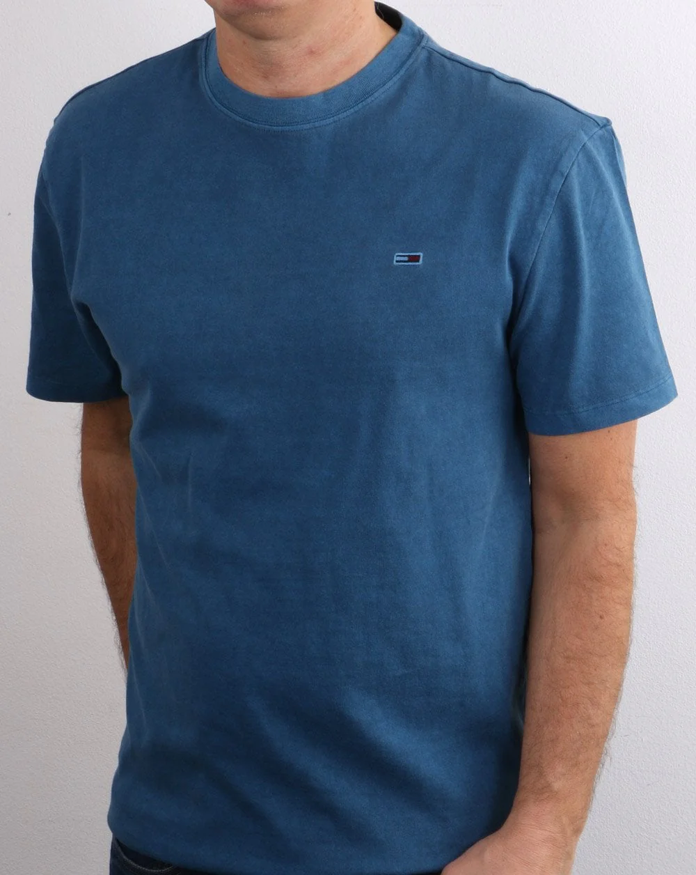 Tommy Jeans Sunfaded Wash T-shirt Blue - Image 2
