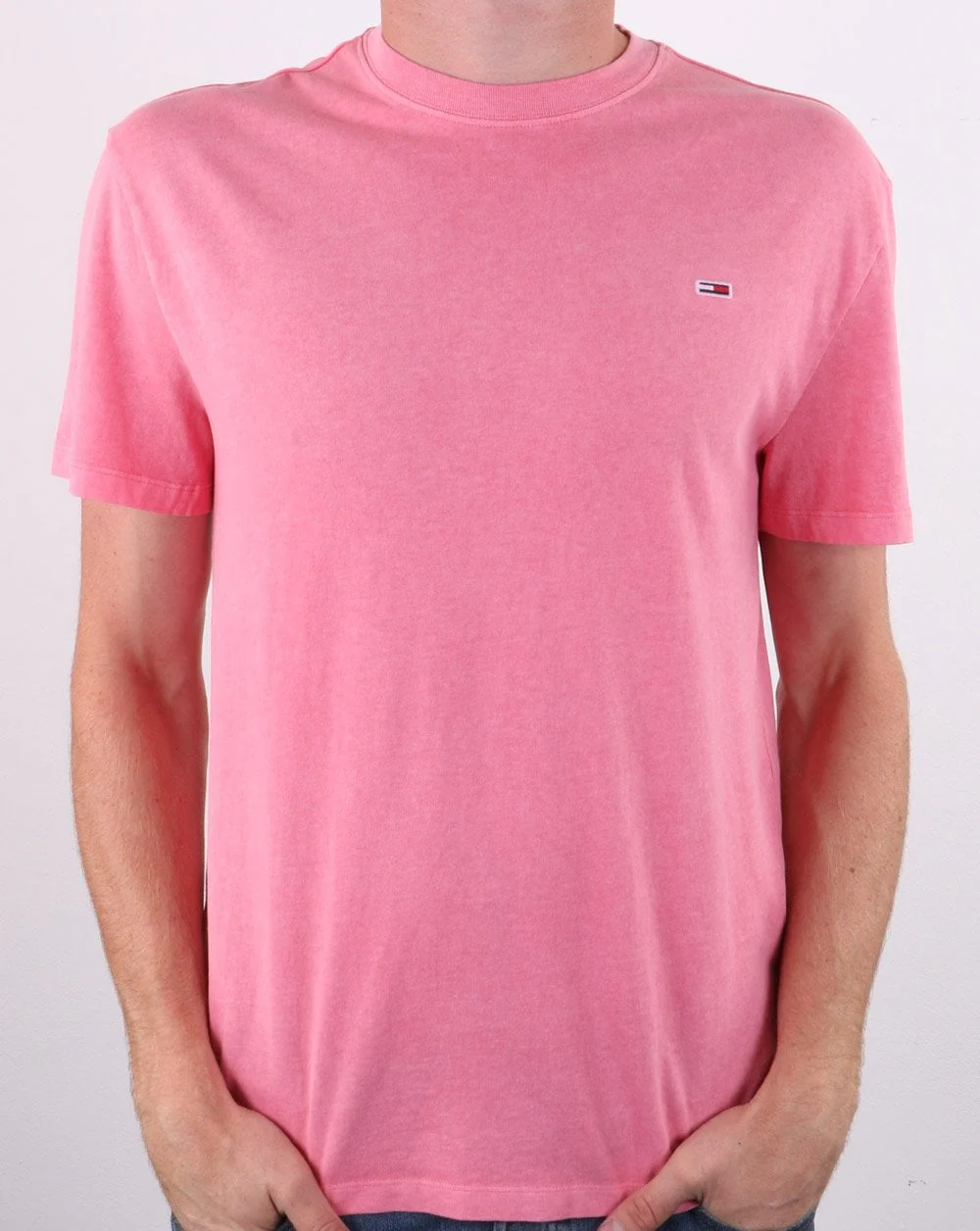 Tommy Jeans Sunfaded Wash T-shirt Rosey Pink - Image 3
