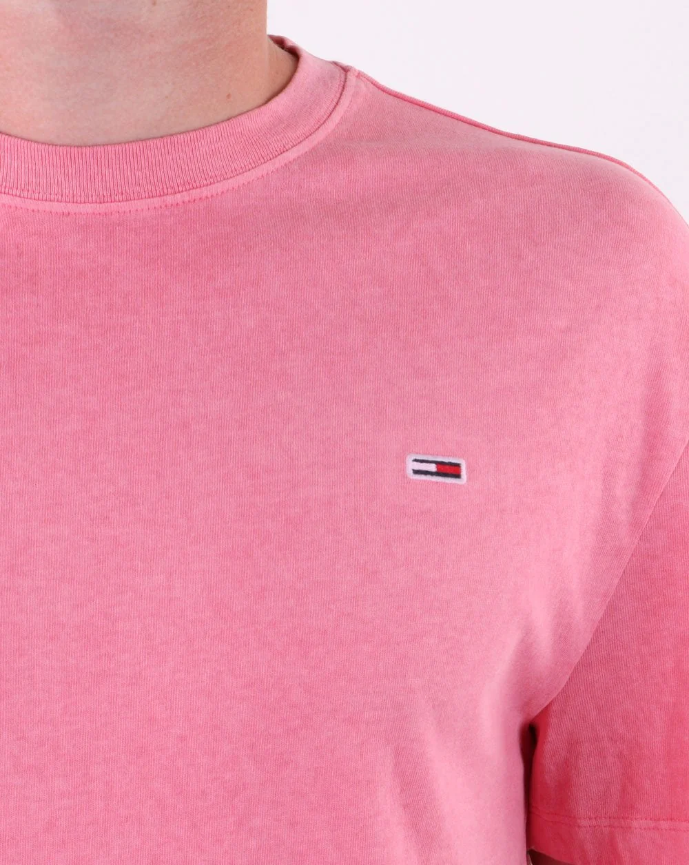 Tommy Jeans Sunfaded Wash T-shirt Rosey Pink - Image 4