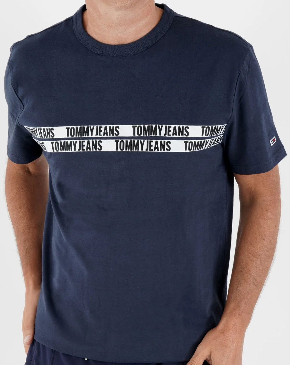 Tommy Jeans Tape T-shirt Navy - Image 3