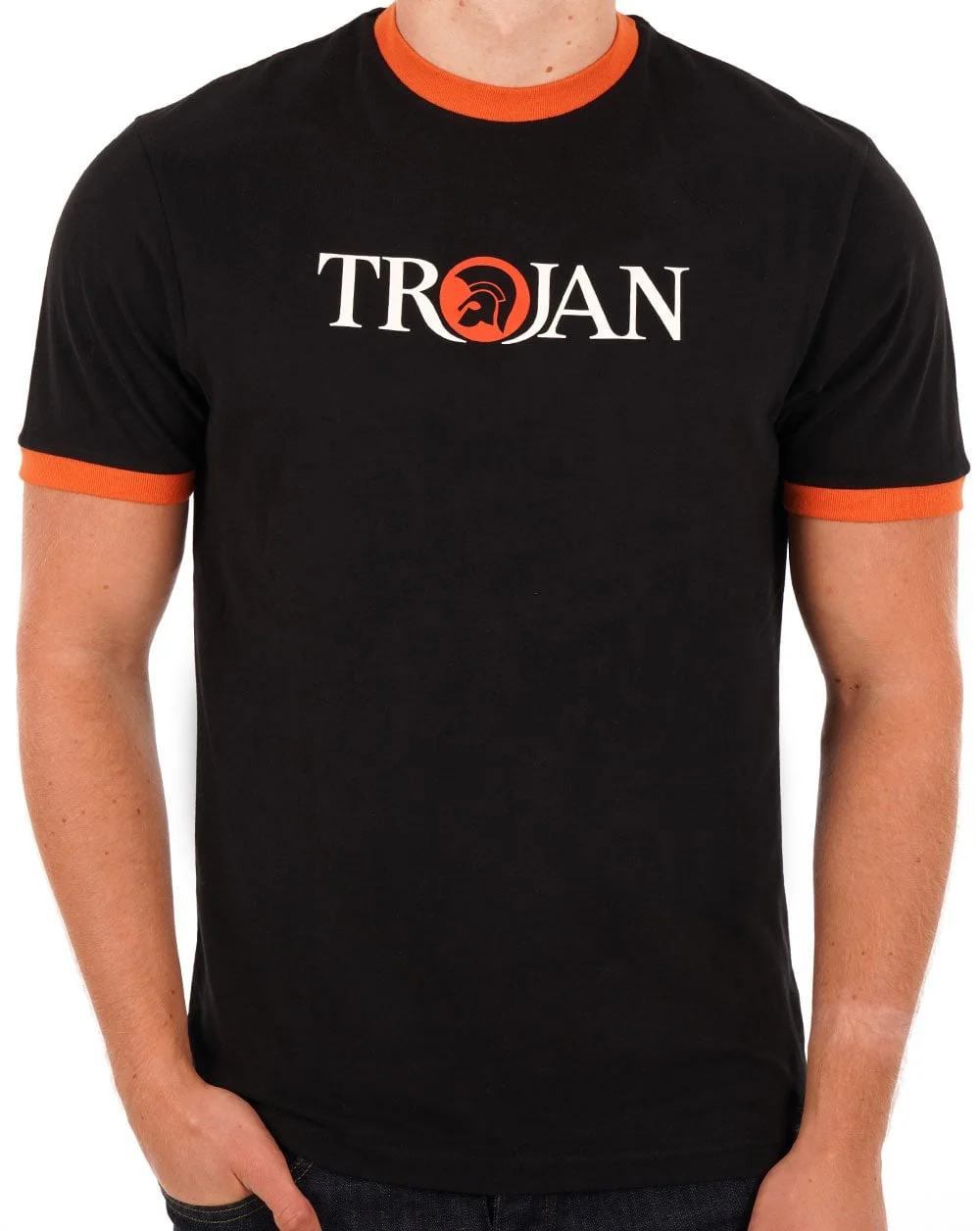 Trojan Helmet Logo T-shirt Black