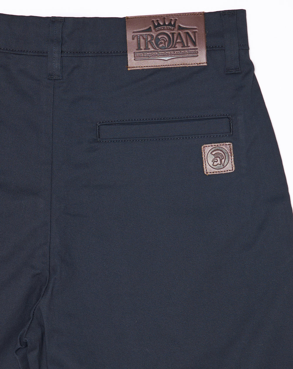 Trojan Tailored Shorts Navy - Image 2