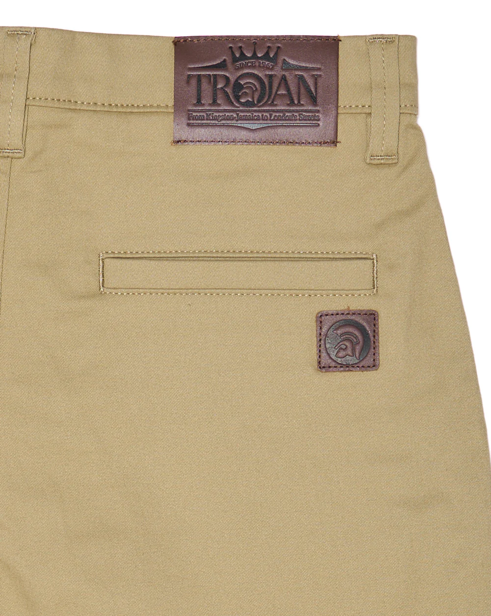 Trojan Tailored Shorts Stone - Image 2